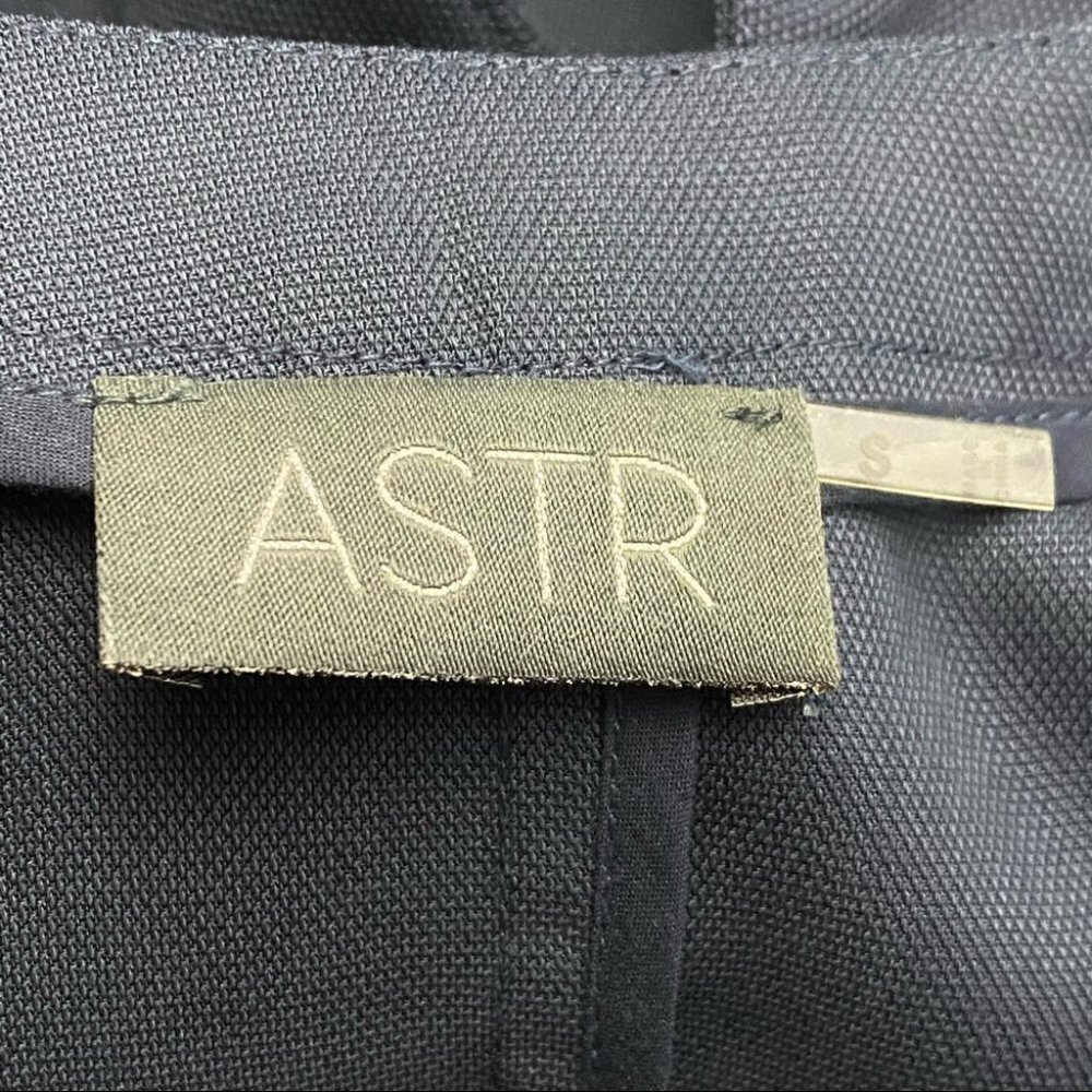 ASTR Navy Side-Slit Long Vest w/ Pockets S - Picture 5 of 8